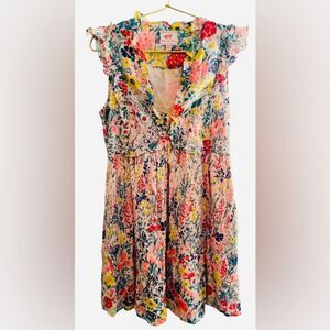 Banjanan Floral Ruffle Dress